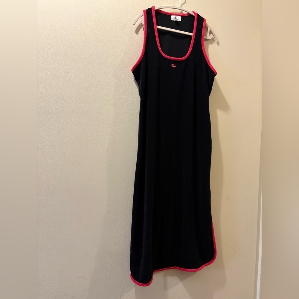 Juicy - Juicy Couture Black maxi dress - XL - terry cloth - sleeveless